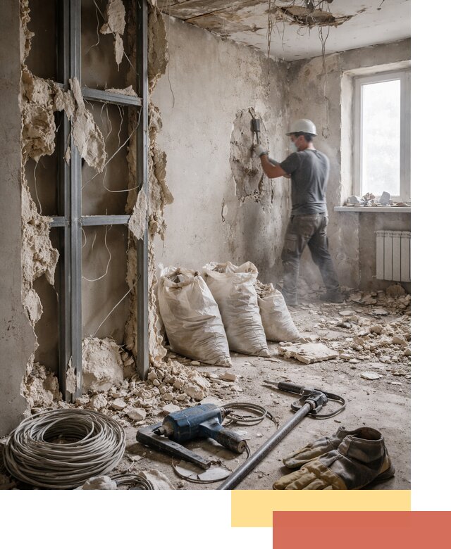 Профессиональный демонтаж зданий и конструкций в Коркино