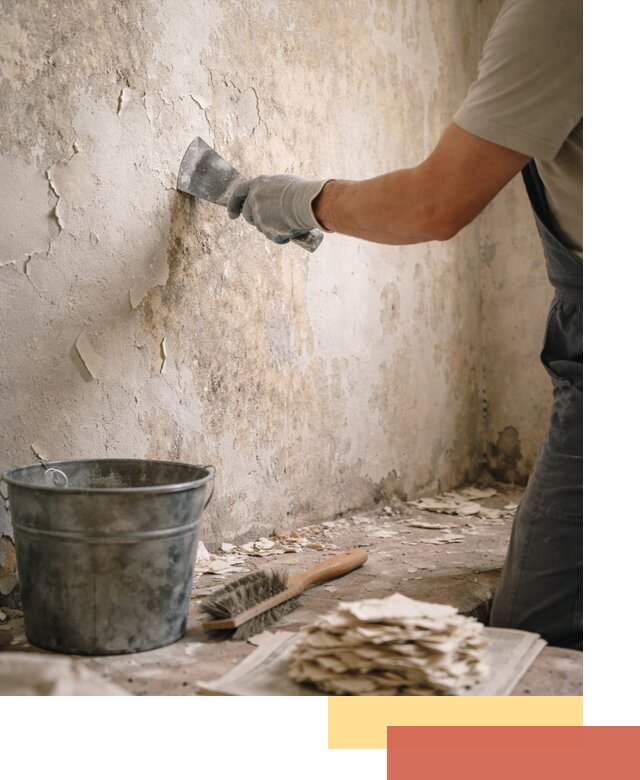 Удаление старой краски со стен в Коркино качественно и быстро