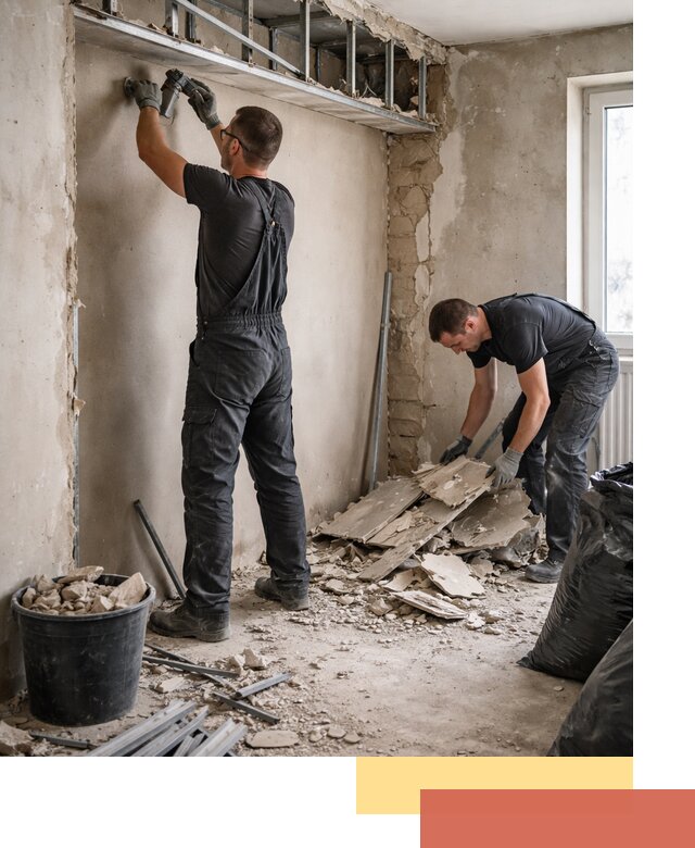 Демонтаж короба из гипсокартона в Коркино быстро и аккуратно