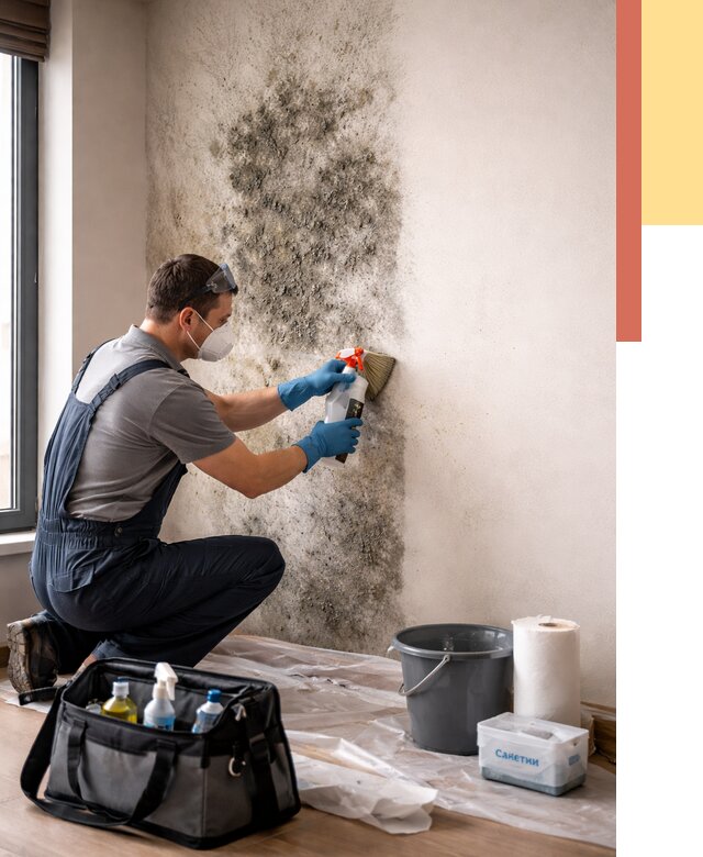 Удаление плесени со стен в Коркино от 2232 руб. — быстро и недорого | ОТДЕЛОЧНИК-Крк
