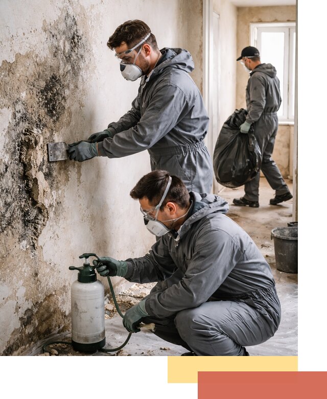 Удаление плесени со стен профессионально в Коркино