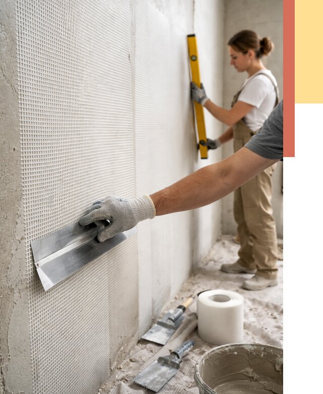 Армирование стен стеклосеткой в Коркино от 3322 руб. под ключ | ОТДЕЛОЧНИК-Крк