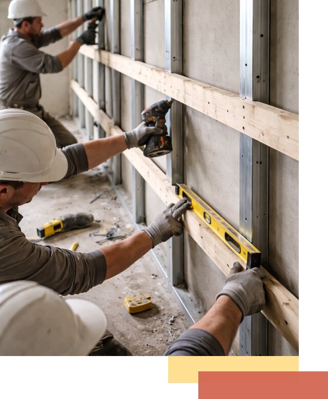 Устройство обрешетки под панели в Коркино