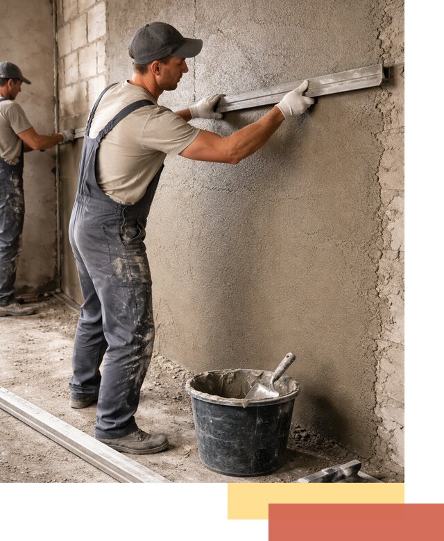 Штукатурка стен цементно-песчаная в Коркино профессионально