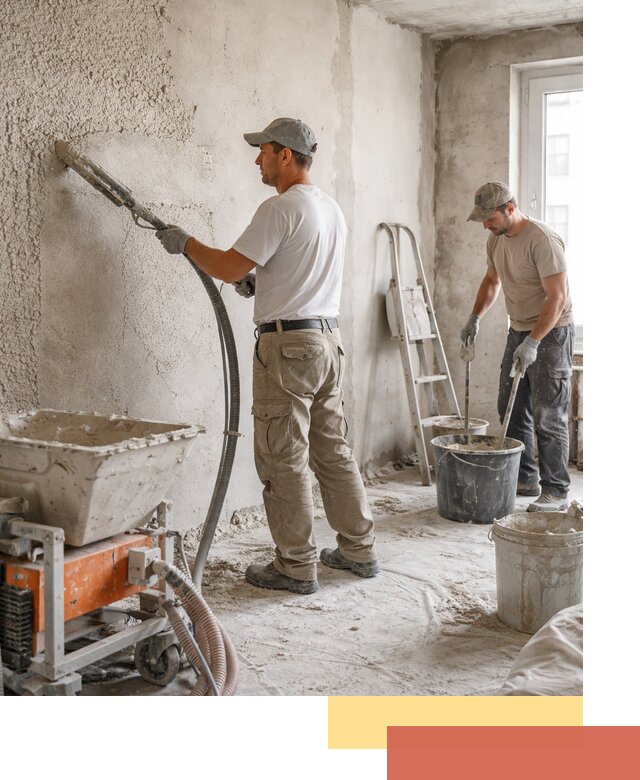 Машинная штукатурка стен в Коркино — быстро и качественно