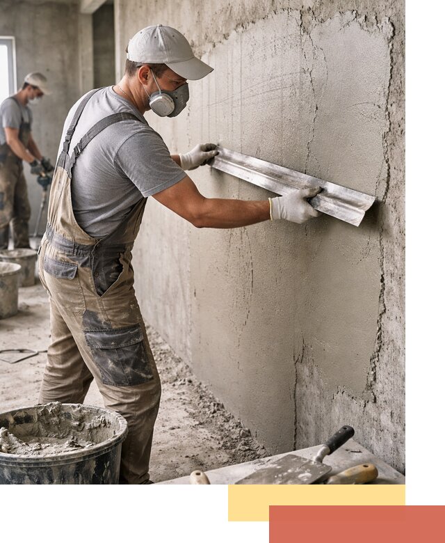 Штукатурка бетонных стен в Коркино качественно и долговечно