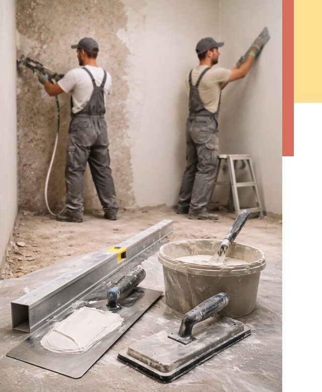 Штукатурка стен под обои в Коркино от 4671 руб./м2 — выравнивание под обои | ОТДЕЛОЧНИК-Крк