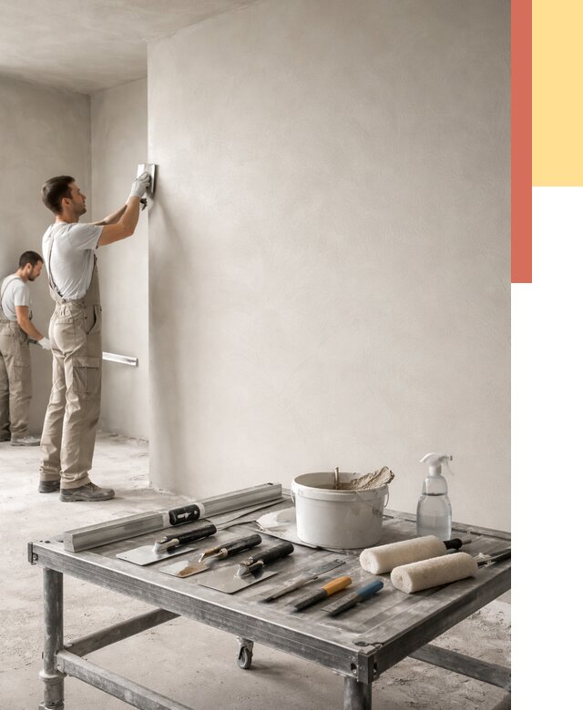 Штукатурка стен под покраску в Коркино от 4671 руб./м² — качественно и недорого | ОТДЕЛОЧНИК-Крк