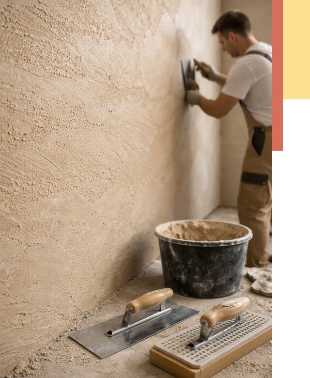 Декоративная штукатурка травертин в Коркино от 1869 руб/м2 — качественно и недорого | ОТДЕЛОЧНИК-Крк