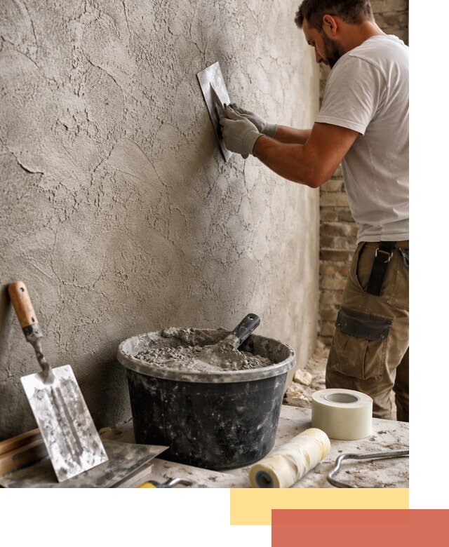 Декоративная штукатурка лофт в Коркино — отделка стен и потолков