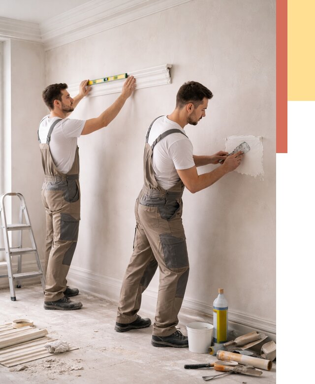 Монтаж лепнины на стены в Коркино от 4671 руб. — недорого, быстро | ОТДЕЛОЧНИК-Крк