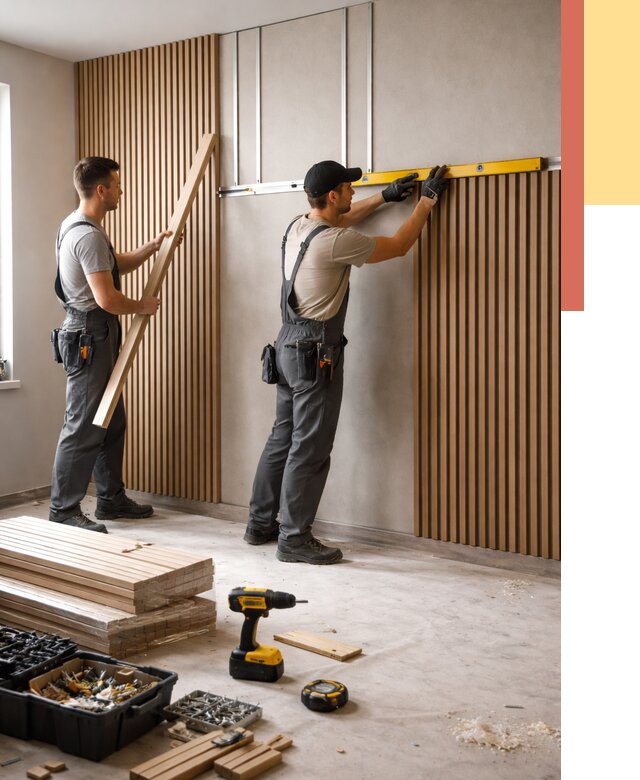 Монтаж реечных панелей на стены в Коркино от 1246 руб. — быстро и недорого | ОТДЕЛОЧНИК-Крк