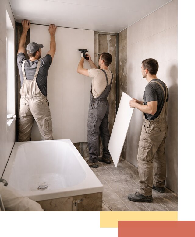 Отделка ванной панели ПВХ профессионально в Коркино