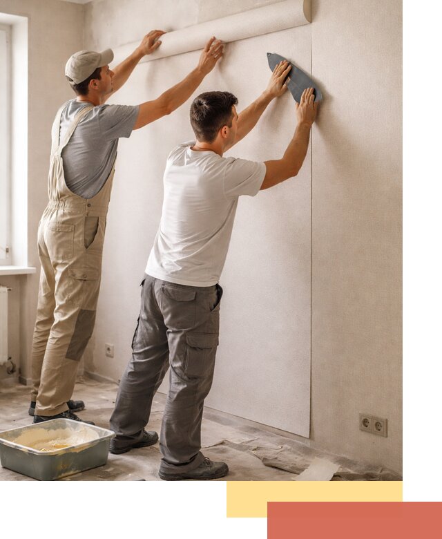 Поклейка виниловых обоев в Коркино профессионально и качественно