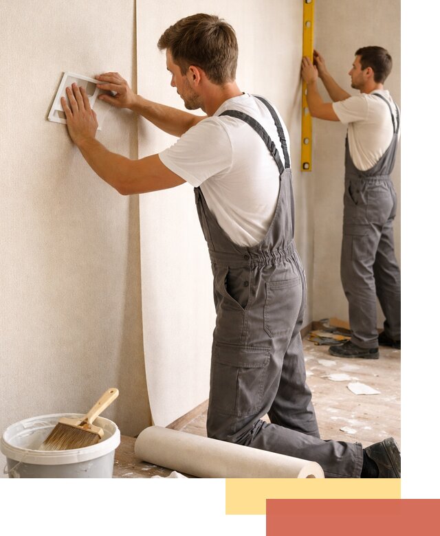 Поклейка бумажных обоев в Коркино качественно и недорого