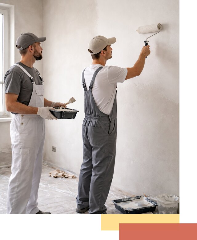 Покраска стен водоэмульсионной краской в Коркино