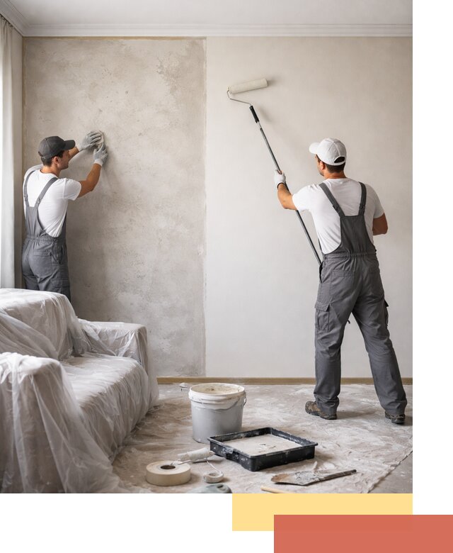 Покраска стен антивандальной краской в Коркино