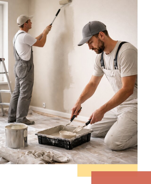 Покраска стен в квартире в Коркино — профессионально и аккуратно