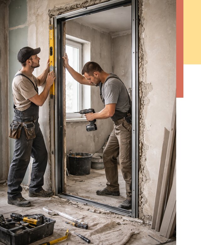 Закладка дверного проема в Коркино от 3633 руб. — быстро и недорого | ОТДЕЛОЧНИК-Крк