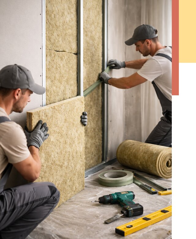 Шумоизоляция стен в Коркино под ключ от 1920 руб. | ОТДЕЛОЧНИК-Крк