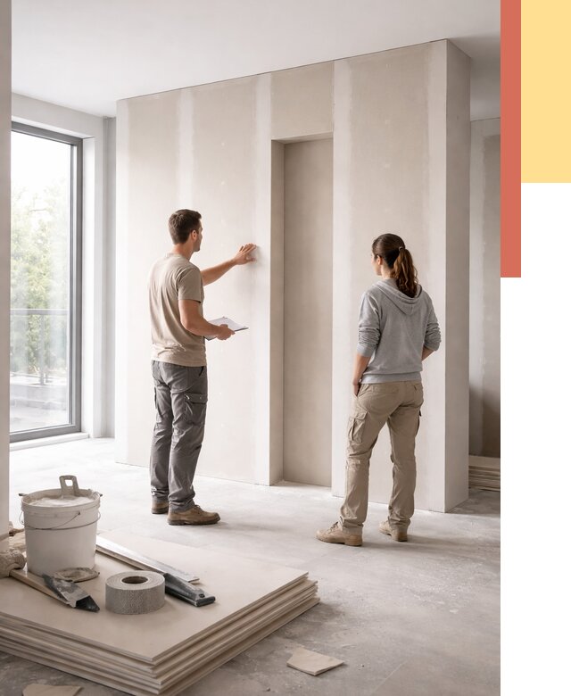 Зонирующая перегородка из гипсокартона в Коркино от 2907 руб. под ключ | ОТДЕЛОЧНИК-Крк