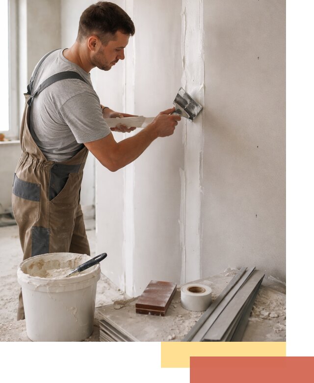 Шпаклевка перегородок из гипсокартона в Коркино качественно и быстро