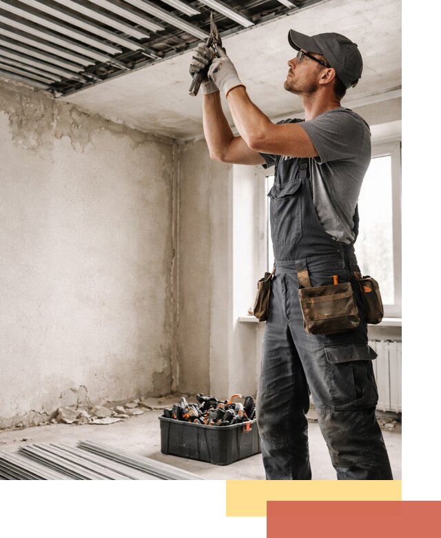 Демонтаж реечного потолка в Коркино быстро и аккуратно