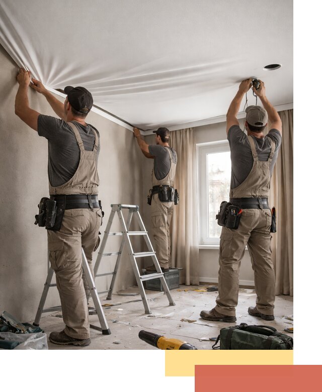 Монтаж матового натяжного потолка в Коркино качественно и быстро