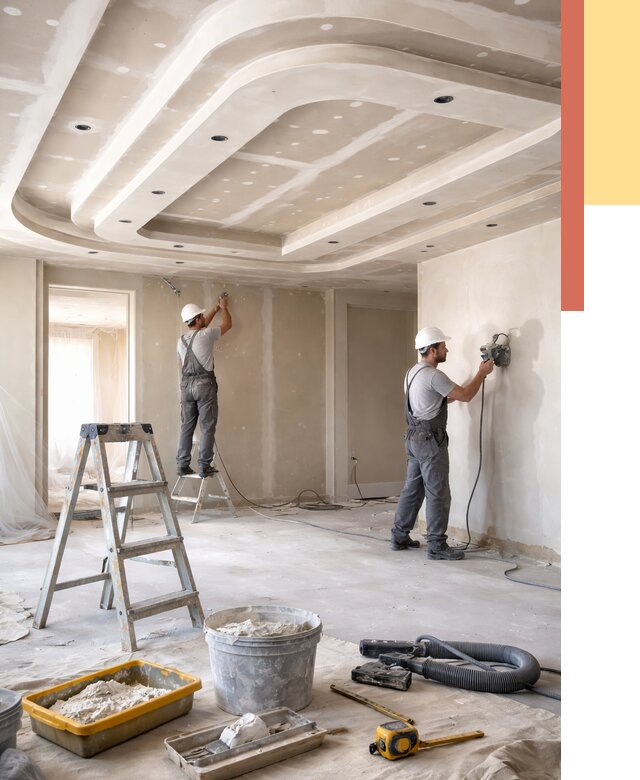 Многоуровневый потолок из гипсокартона в Коркино от 779 руб. под ключ | ОТДЕЛОЧНИК-Крк