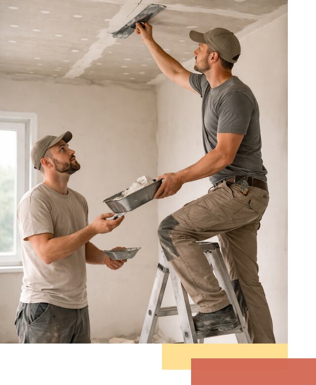 Шпаклевка потолка из гипсокартона в Коркино качественно и быстро