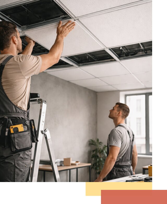 Монтаж потолочной плитки в Коркино качественно и в срок