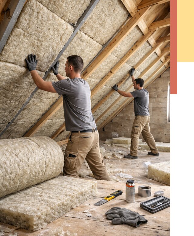 Утепление потолка минватой в Коркино от 1505 руб. — быстро и недорого | ОТДЕЛОЧНИК-Крк