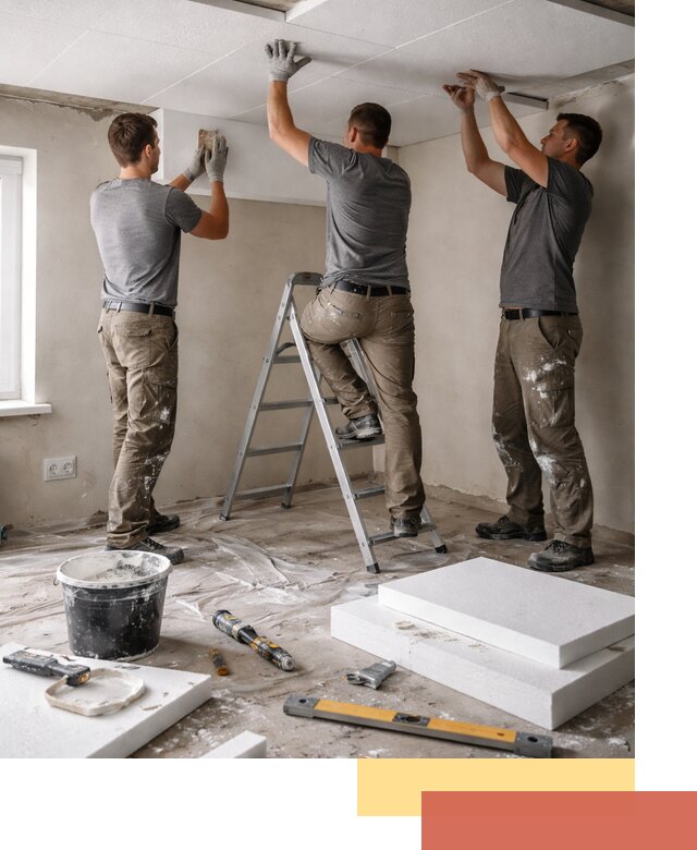 Утепление потолка пенопластом в Коркино быстро и качественно