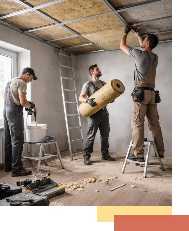 Шумоизоляция потолка в Коркино: профессиональный монтаж и отделка